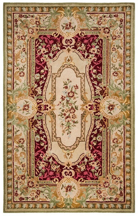 Safavieh Savonnerie Sav114Q Red / Ivory Rugs.