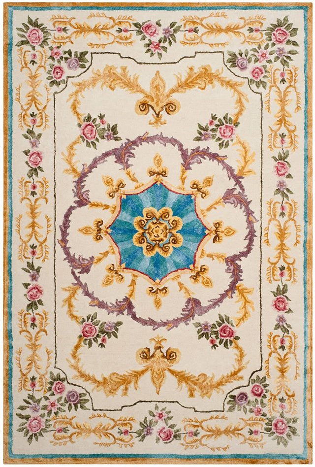 Safavieh Savonnerie Sav609A Ivory/Multi Rug.