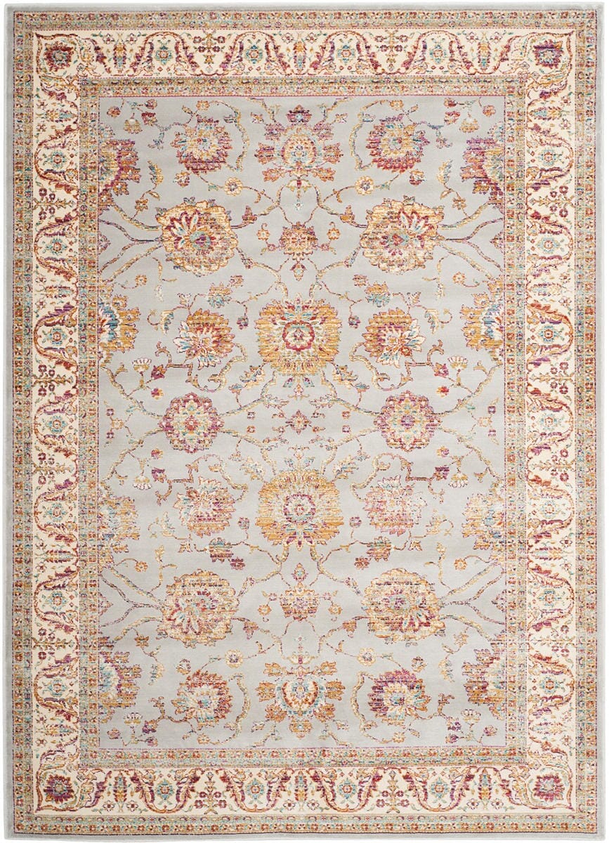 Safavieh Sevilla Sev811F Silver / Ivory Rugs.