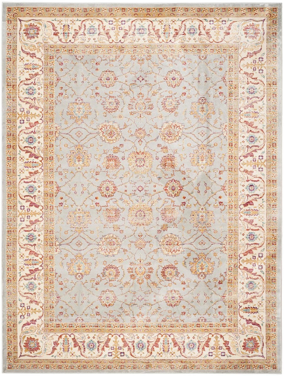 Safavieh Sevilla Sev811F Silver / Ivory Rugs.