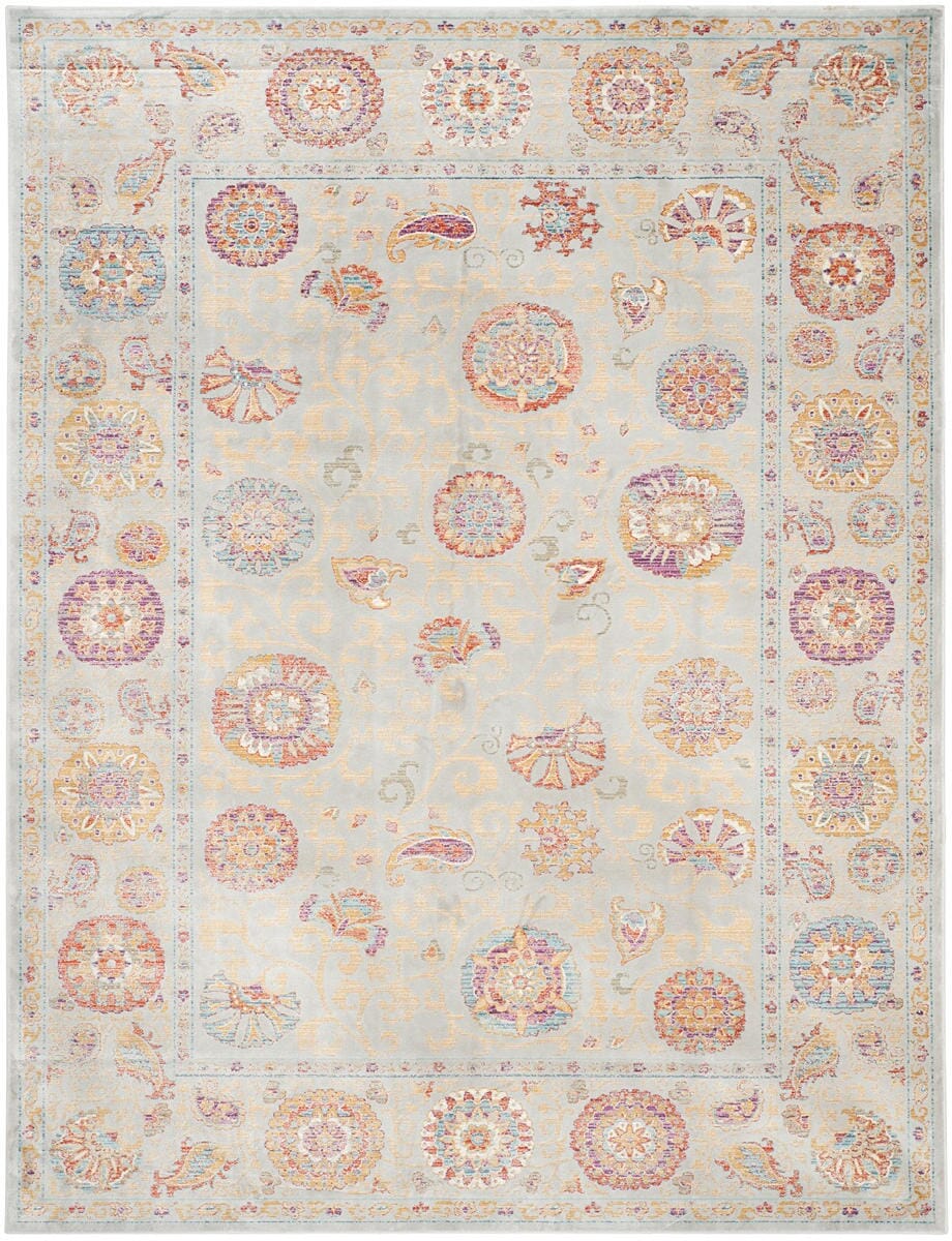 Safavieh Sevilla Sev812D Silver / Multi Rugs.