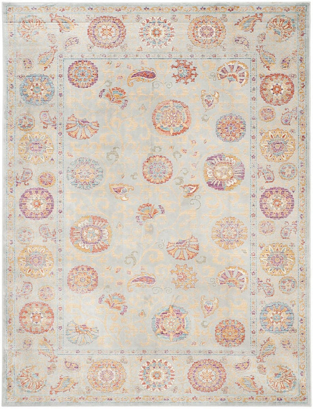 Safavieh Sevilla Sev812D Silver / Multi Rugs.