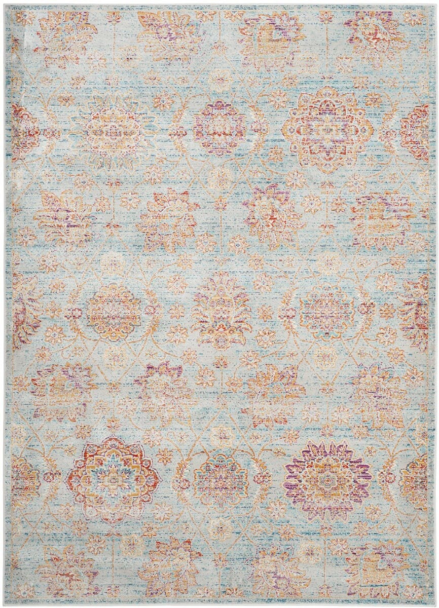 Safavieh Sevilla Sev814C Light Blue / Multi Rugs.