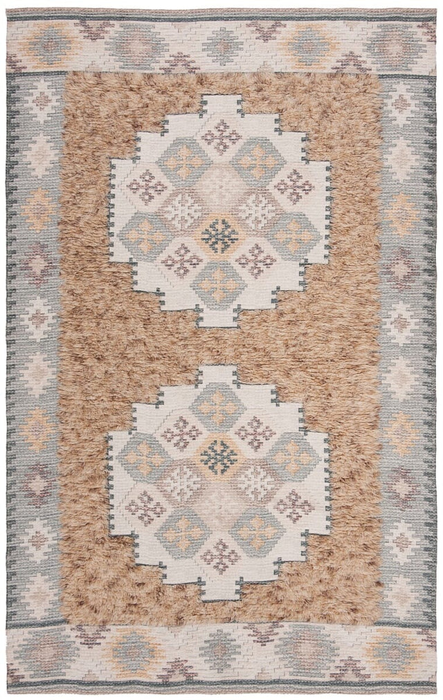 Safavieh Saffron Sfn108B Taupe / Ivory Rugs.