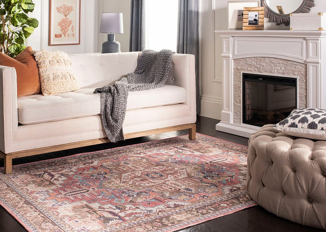 Safavieh Saffron Sfn202P Rust / Ivory Rugs.