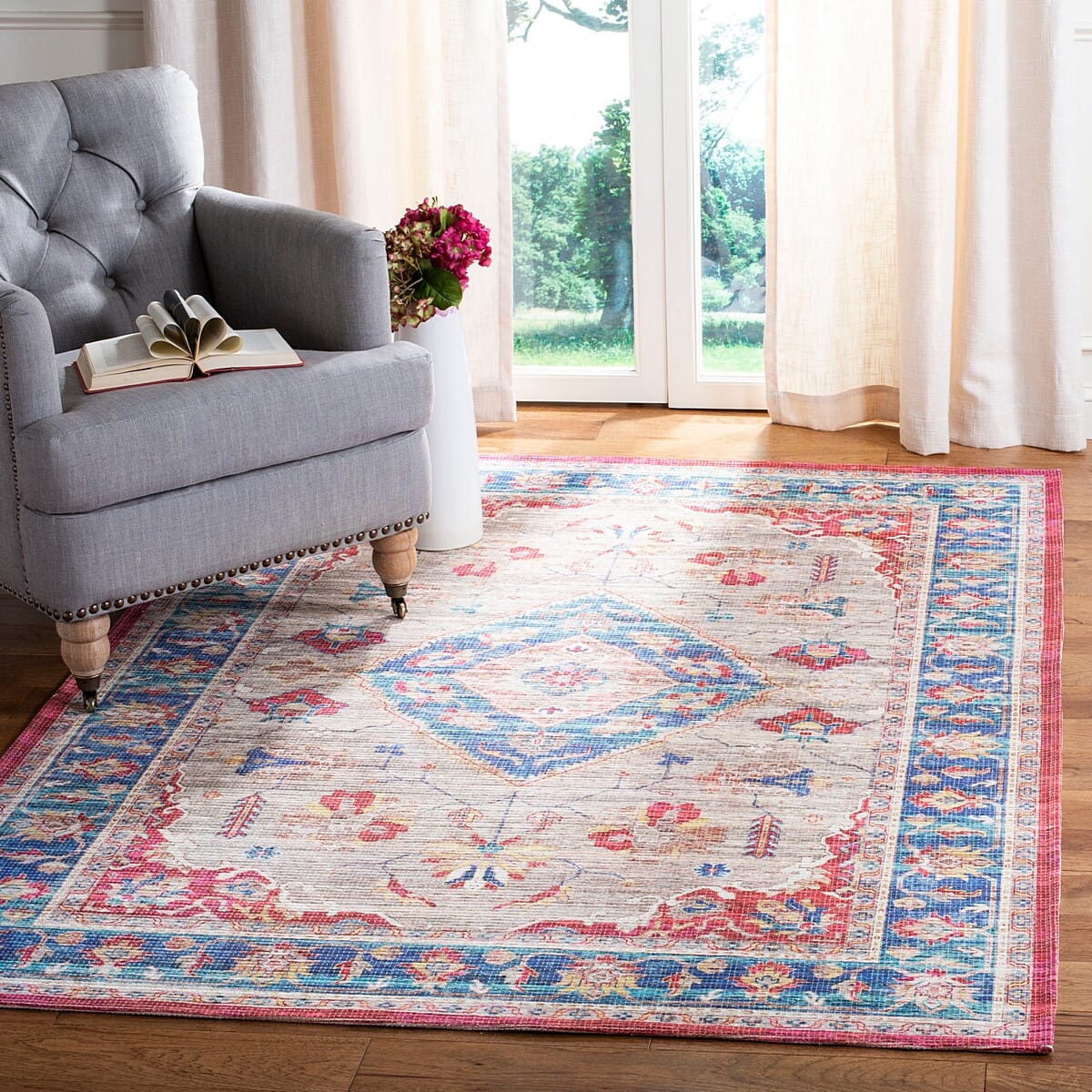 Safavieh Saffron Sfn204P Rust / Ivory Rugs.