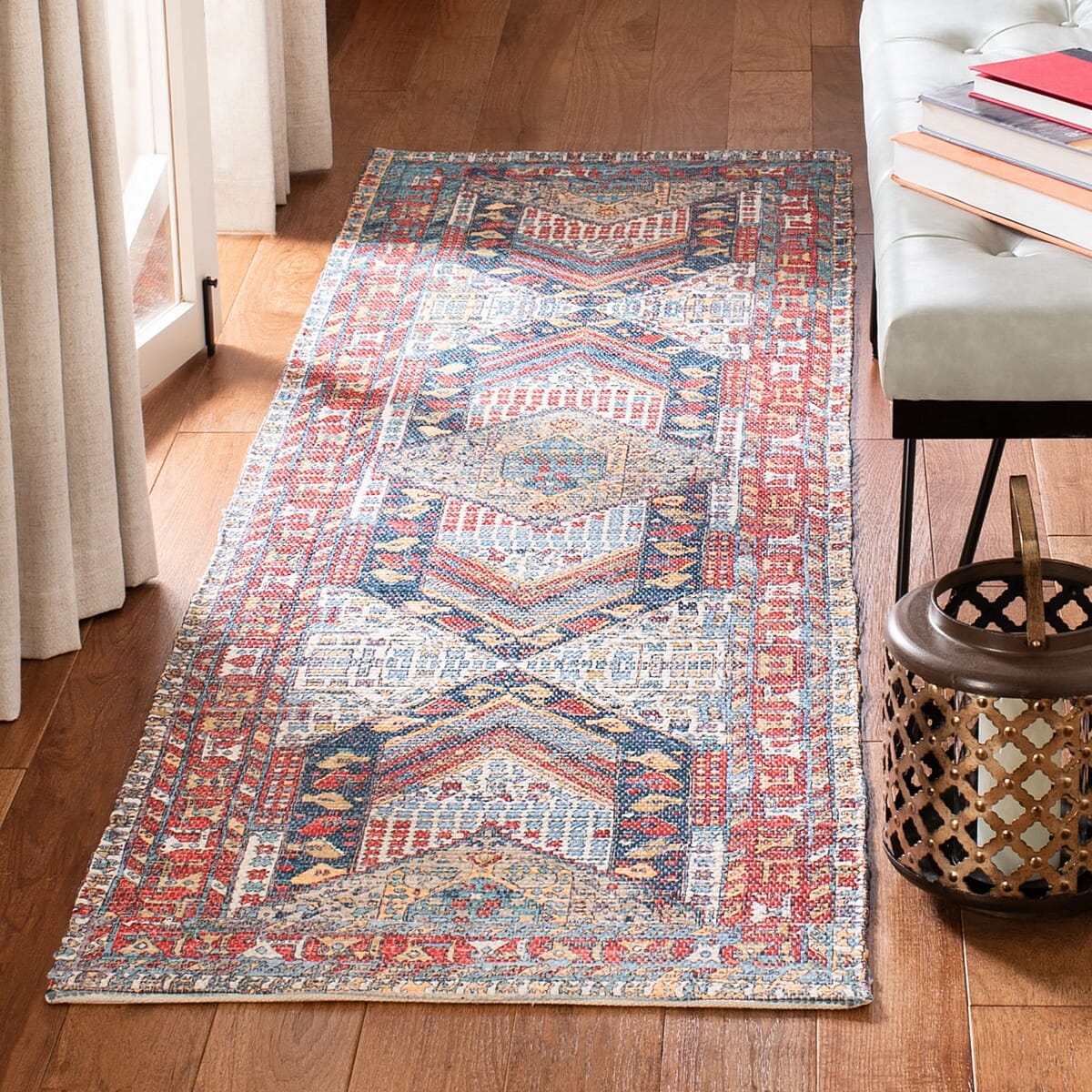 Safavieh Saffron Sfn507R Fuchsia / Blue Rugs.