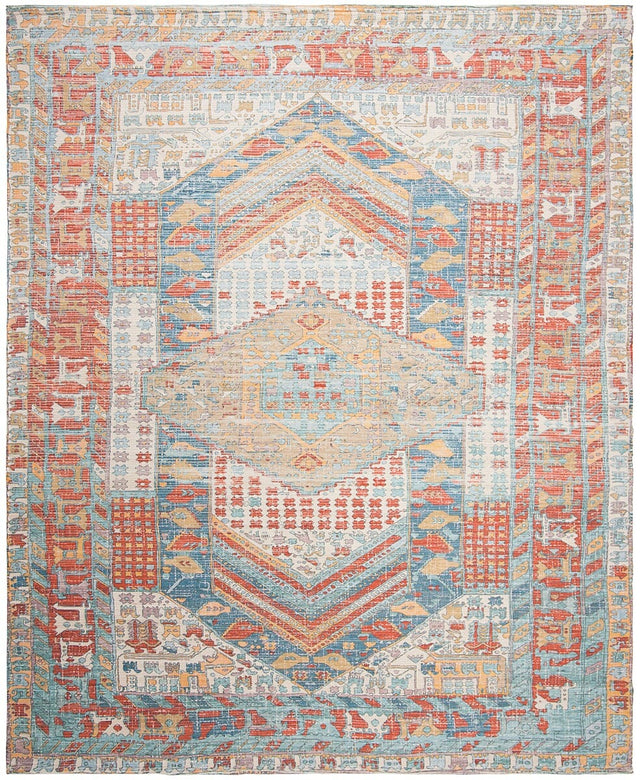 Safavieh Saffron Sfn507R Fuchsia / Blue Rugs.