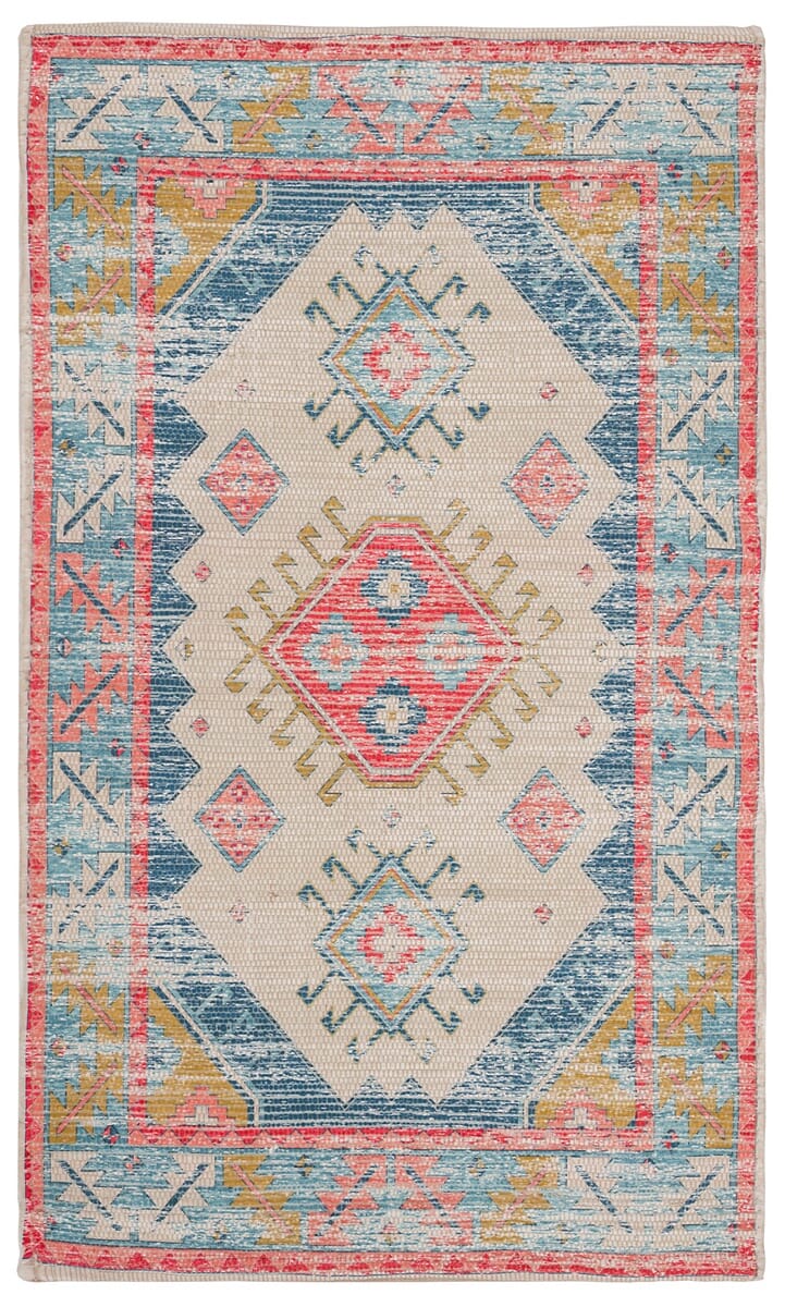 Safavieh Saffron Sfn509A Cream / Blue Rugs.