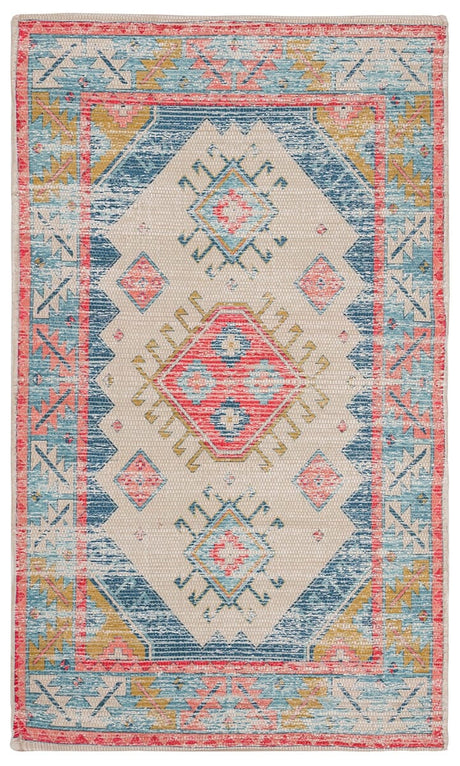Safavieh Saffron Sfn509A Cream / Blue Rugs.