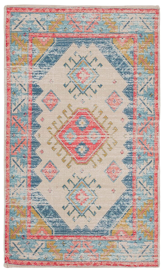 Safavieh Saffron Sfn509A Cream / Blue Rugs.