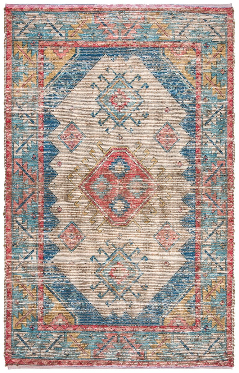 Safavieh Saffron Sfn509A Cream / Blue Rugs.