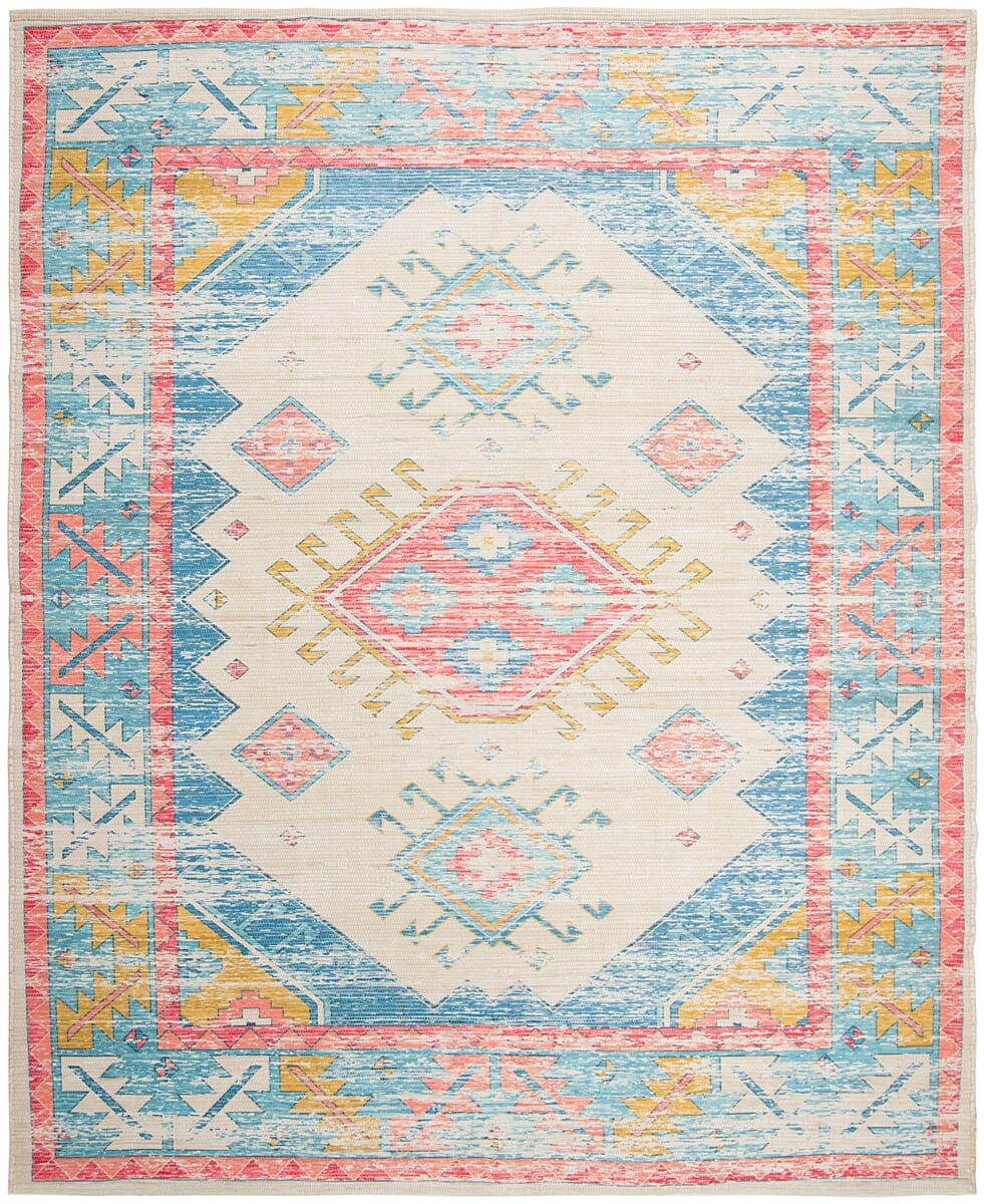 Safavieh Saffron Sfn509A Cream / Blue Rugs.