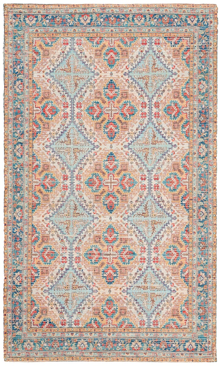 Safavieh Saffron Sfn511P Rust / Blue Rugs.