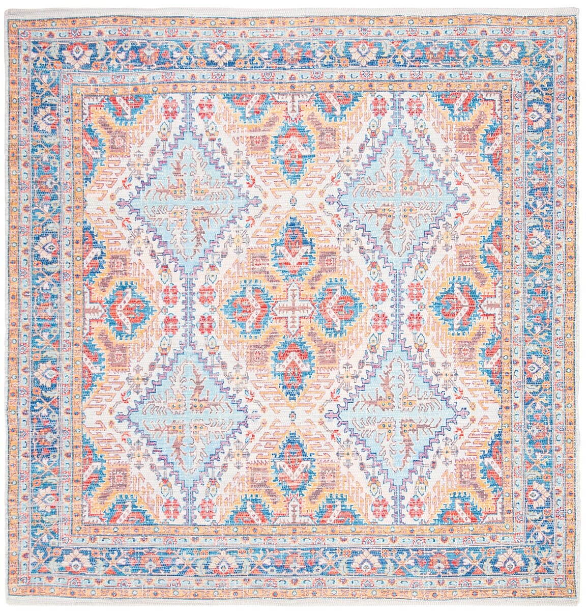 Safavieh Saffron Sfn511P Rust / Blue Rugs.