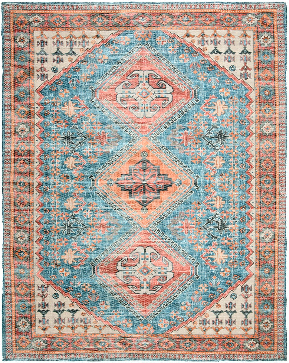 Safavieh Saffron Sfn512N Navy / Red Rugs.