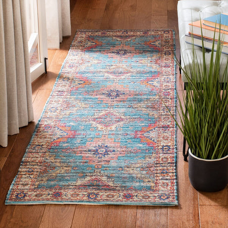 Safavieh Saffron Sfn513P Rust / Blue Rugs.