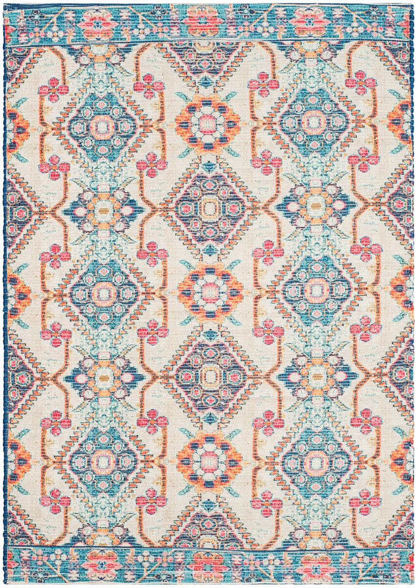 Safavieh Saffron Sfn538A Cream / Blue Rugs.
