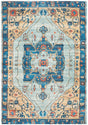 Safavieh Saffron Sfn540K Turquoise / Navy Rugs.