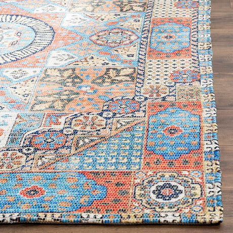 Safavieh Saffron Sfn541P Orange / Blue Rugs.