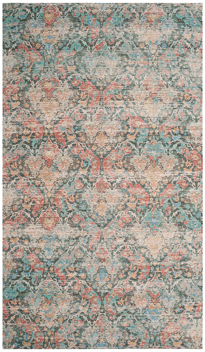 Safavieh Saffron Sfn570A Coral/Aqua Rug.