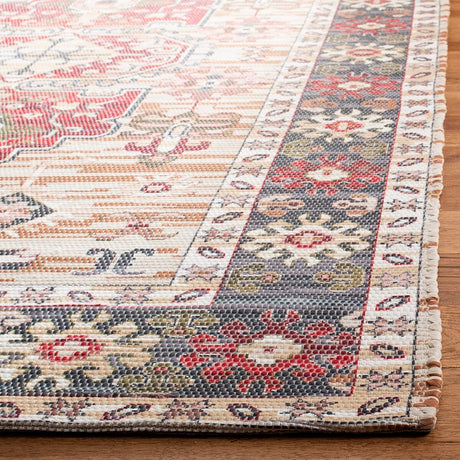 Safavieh Saffron Sfn651B Beige / Red Rugs.