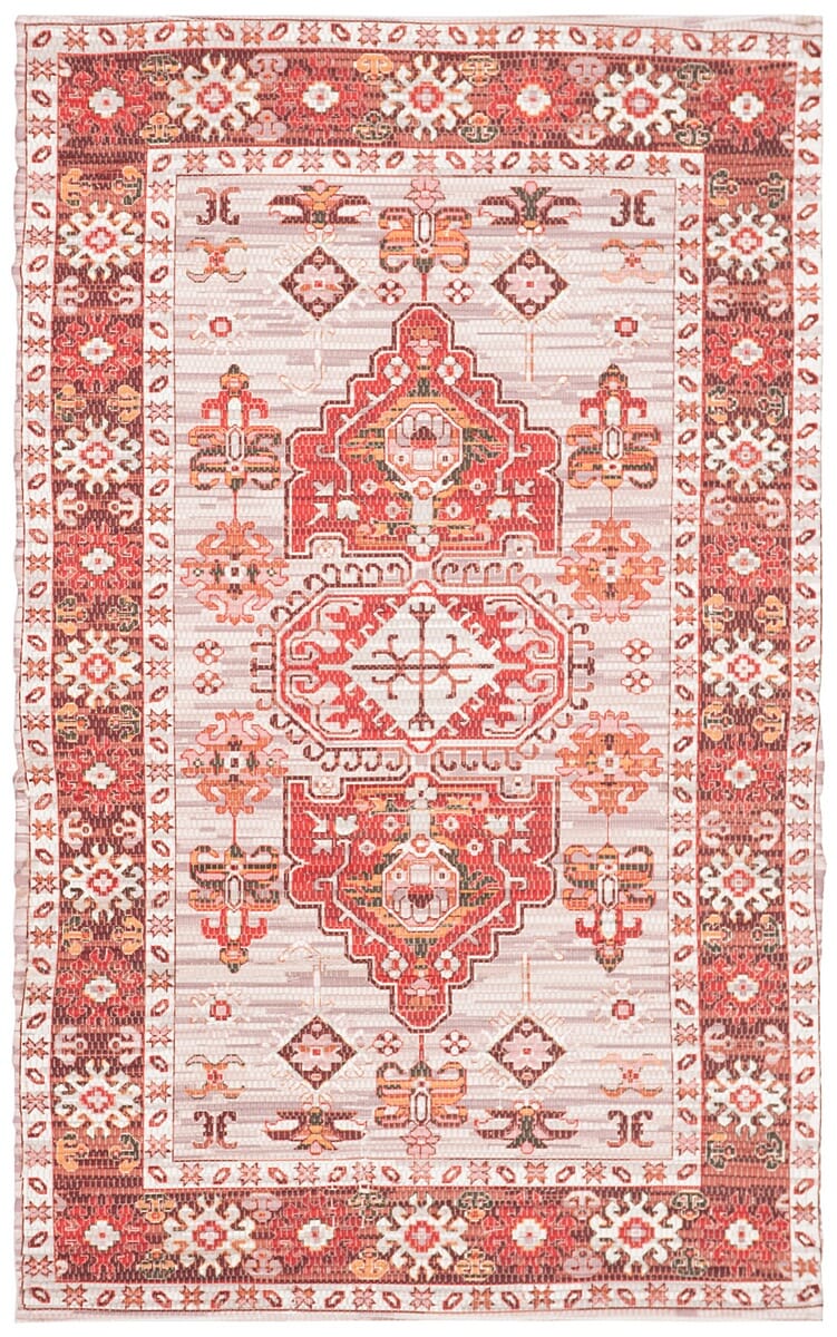 Safavieh Saffron Sfn651Q Terracotta / Ivory Rugs.