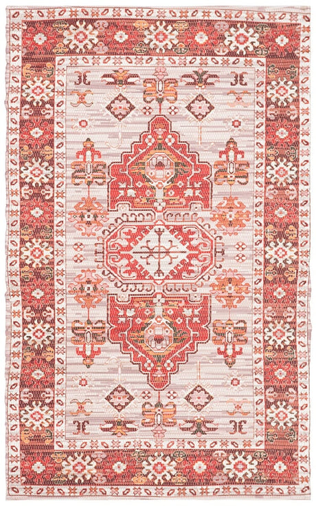 Safavieh Saffron Sfn651Q Terracotta / Ivory Rugs.