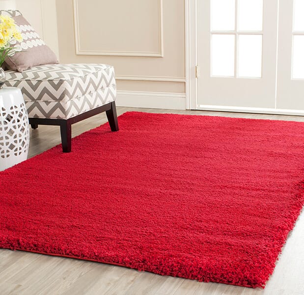 Safavieh Milan Shag Sg180-4040 Red Rugs.