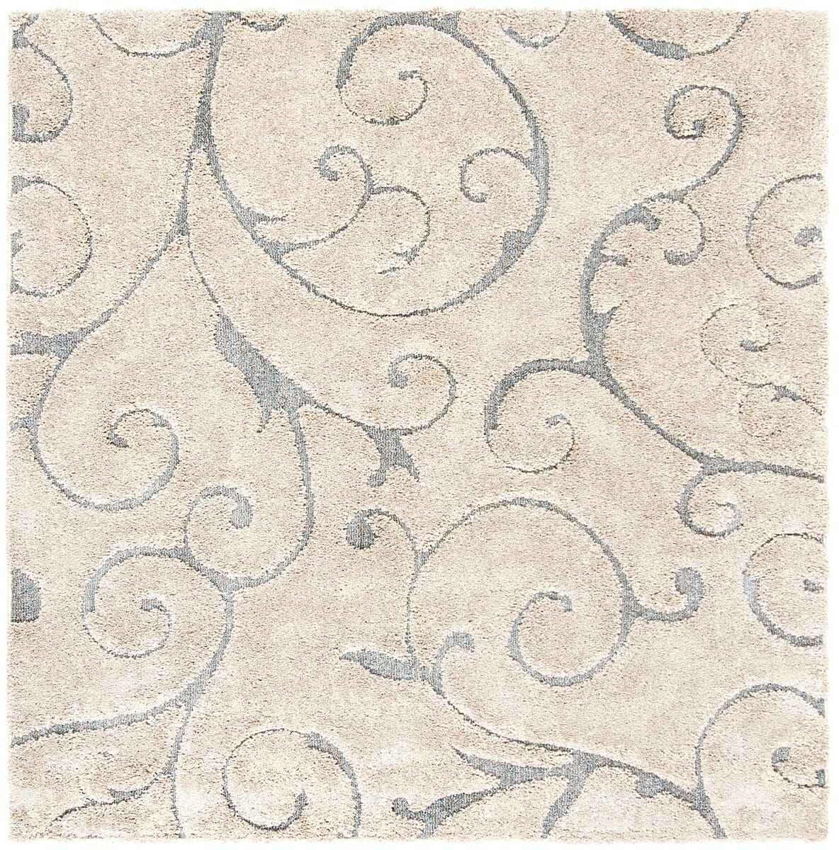 Safavieh Shag Sg455-1155 Cream / Dark Blue Rugs.