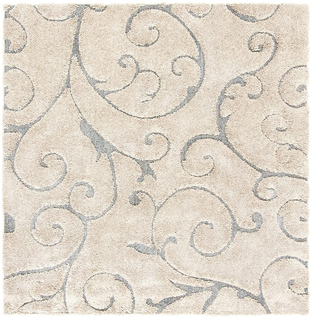 Safavieh Shag Sg455-1155 Cream / Dark Blue Rugs.