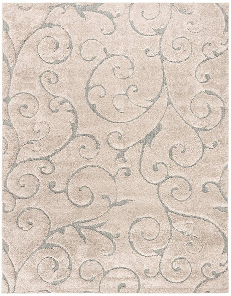 Safavieh Shag Sg455-1160 Cream / Light Blue Rugs.