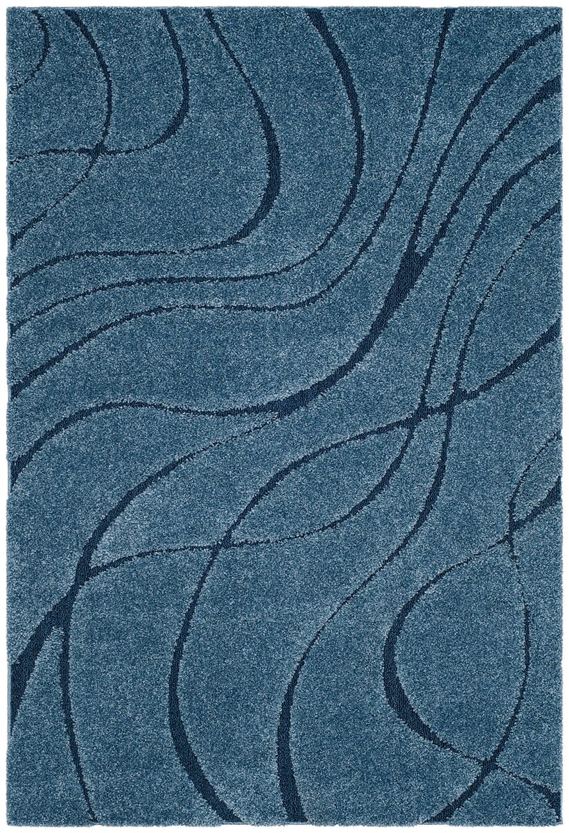 Safavieh Shag Sg471 Light Blue/Blue Rug.