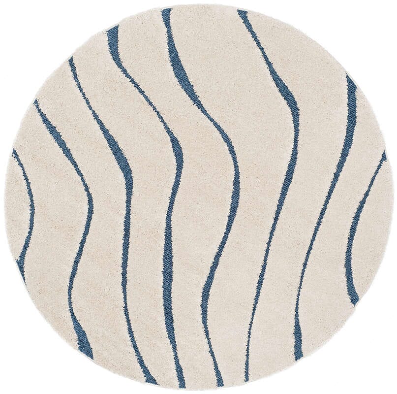 Safavieh Shag Sg472-1165 Cream / Blue Rugs.