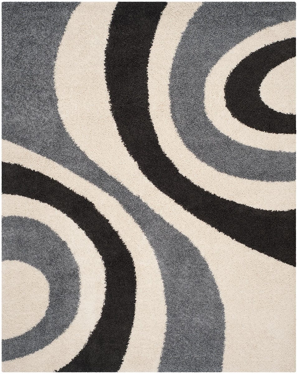 Safavieh Shag Sg915-1280 Ivory / Grey Rugs.