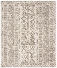 Safavieh Hudson Shag Sgh376A Ivory / Grey Moroccan Area Rug