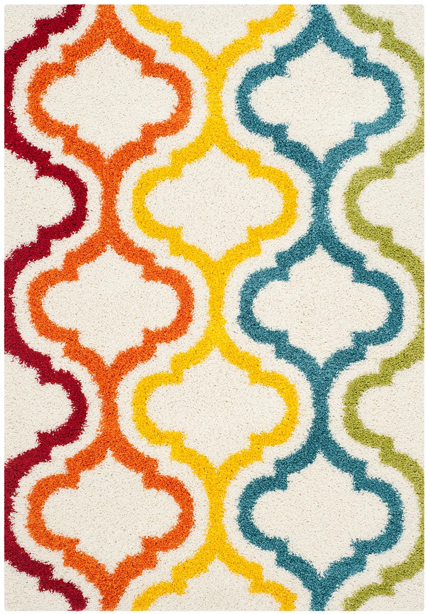 Safavieh Safavieh Kids Shag Sgk561A Ivory / Multi Rugs