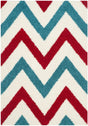 Safavieh Safavieh Kids Shag Sgk564B Ivory / Red Rugs.