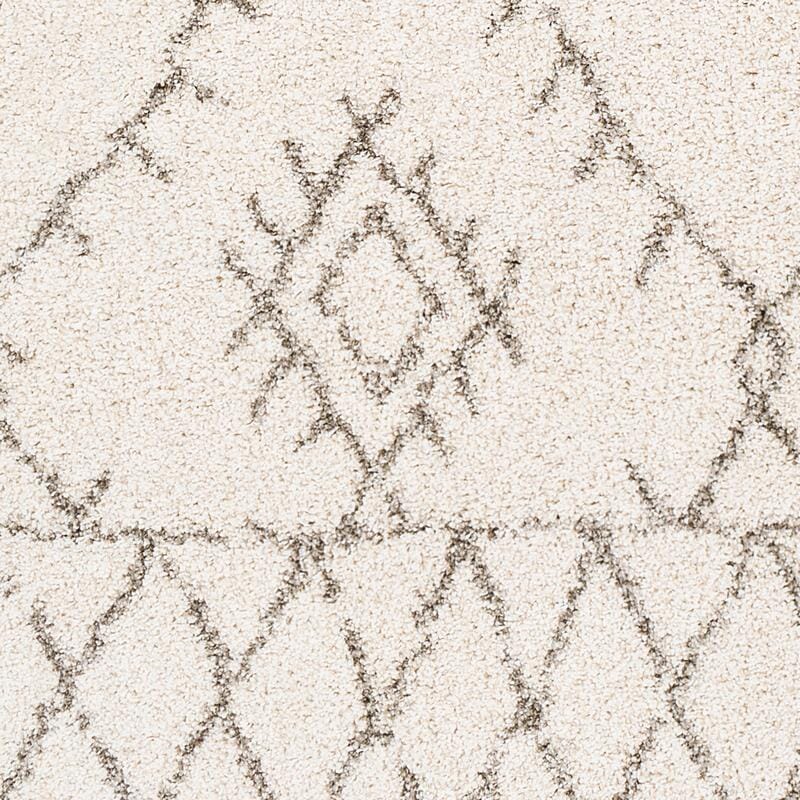 Surya Serengeti Shag Sgt-2301 White, Khaki, Taupe, Dark Brown Rugs.