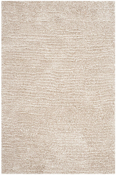 Safavieh Ultimate Shag Sgu211C Sand / Ivory Rugs.