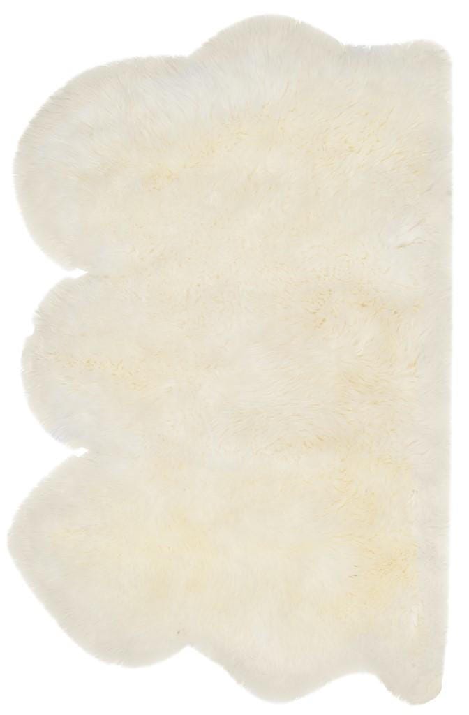 Safavieh Sheepskin Shag Shs121A White Rugs.