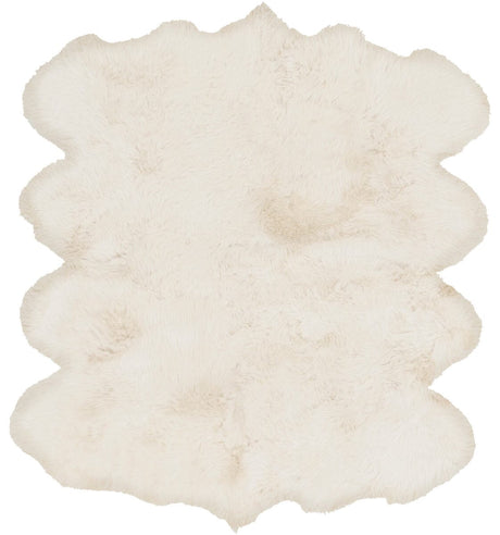 Surya Sheepskin Shs-9600 White Rugs.