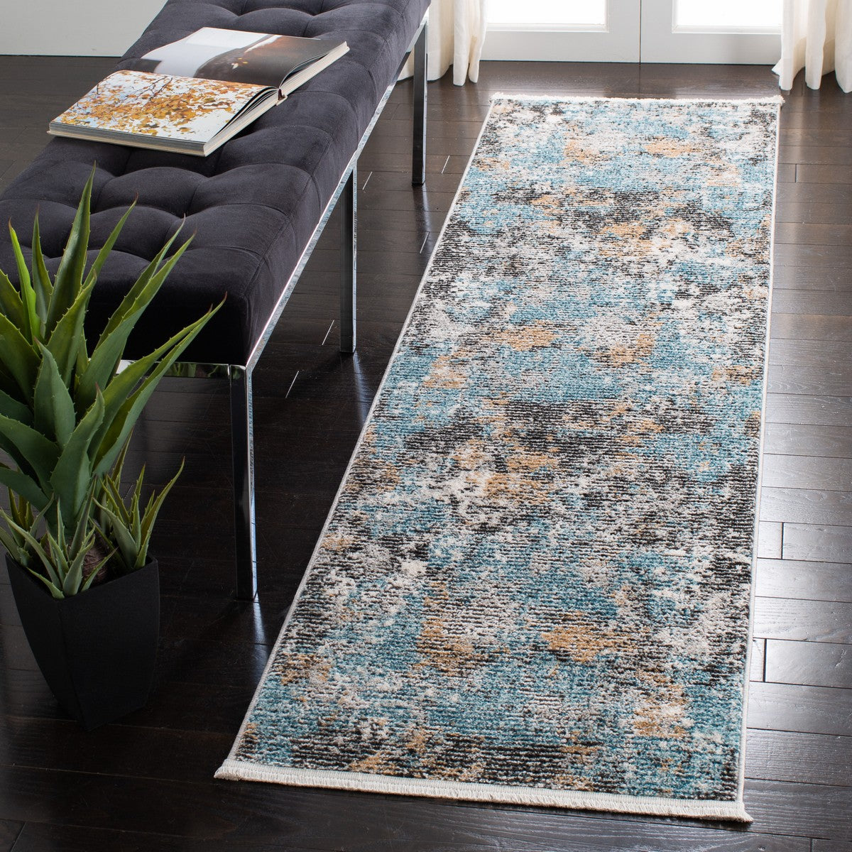 Safavieh Shivan Shv772F Grey/Blue Rugs.