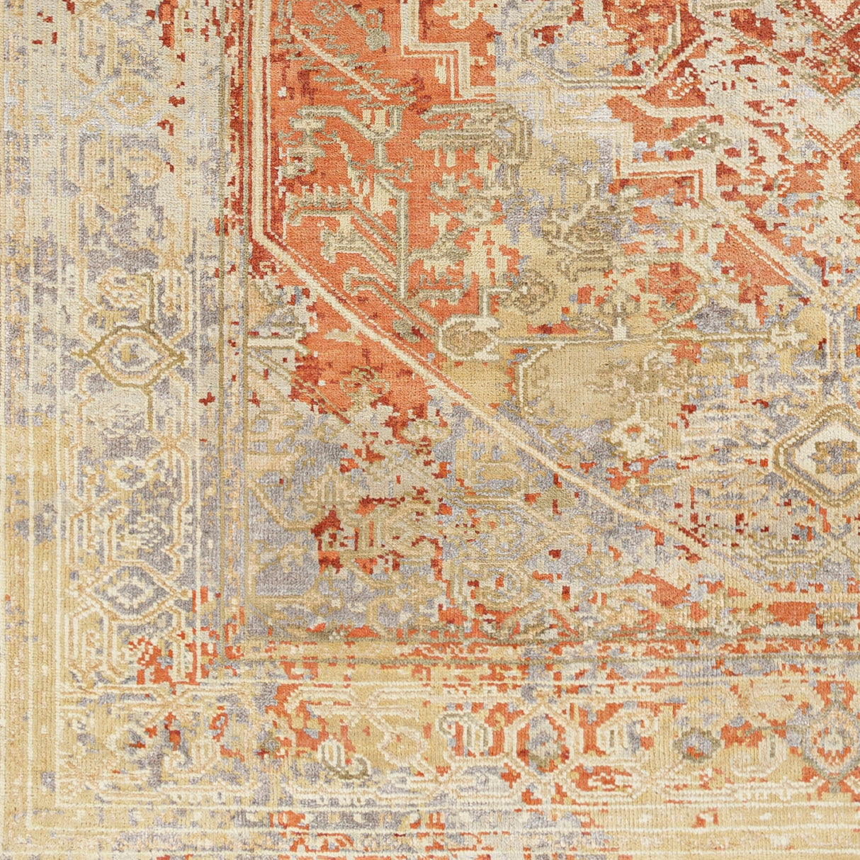 Surya Shiraz Shz-2302 Orange Rug.