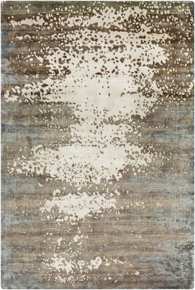 Surya Slice Of Nature Sli-6404 Wenge / Oyster Gray / Jet Black Rugs.