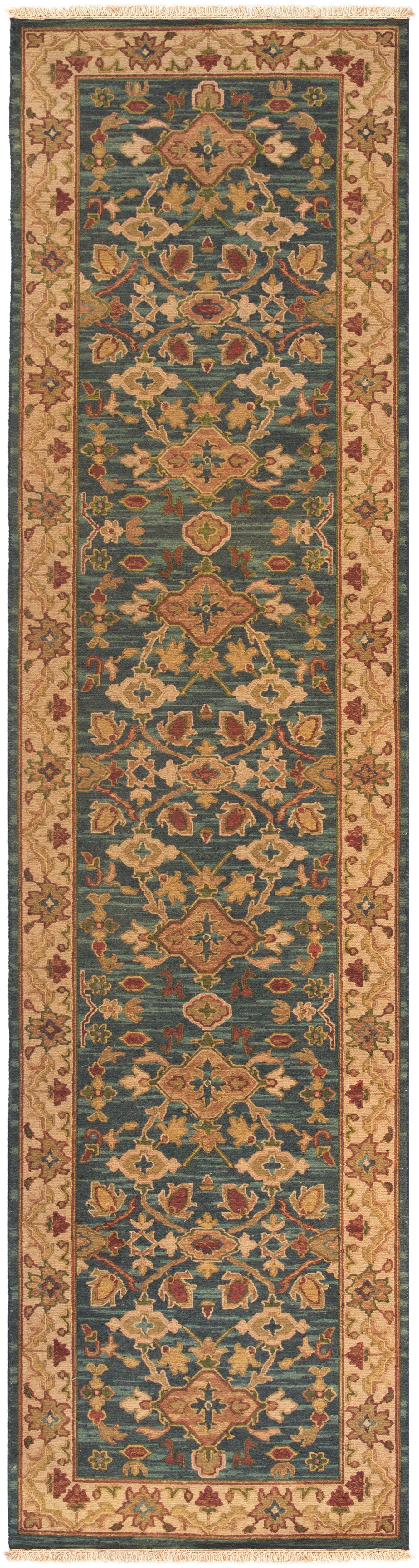 Surya Soumek Smk-51 Deep Teal, Tan Rug.