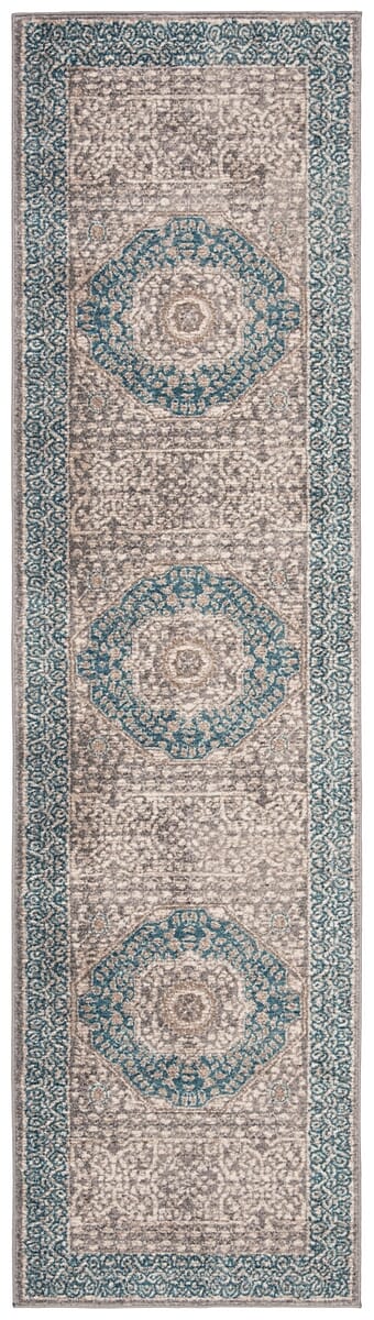 Safavieh Sofia Sof365A Light Grey / Blue Rugs.