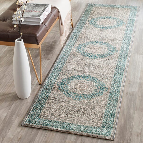 Safavieh Sofia Sof365A Light Grey / Blue Rugs.