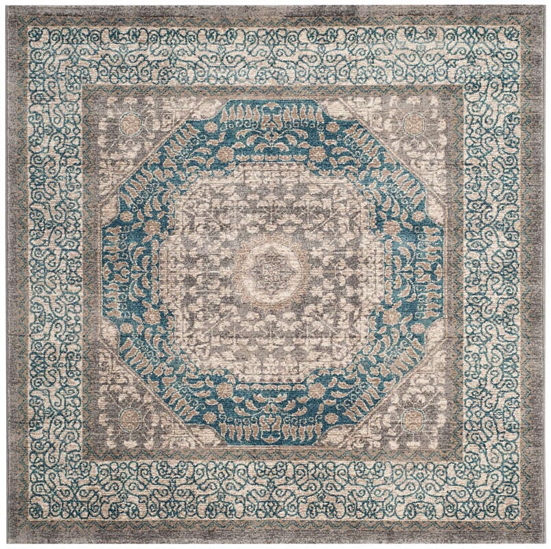Safavieh Sofia Sof365A Light Grey / Blue Rugs.