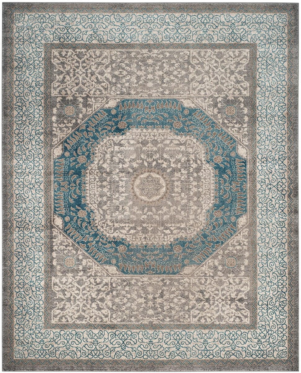 Safavieh Sofia Sof365A Light Grey / Blue Rugs.